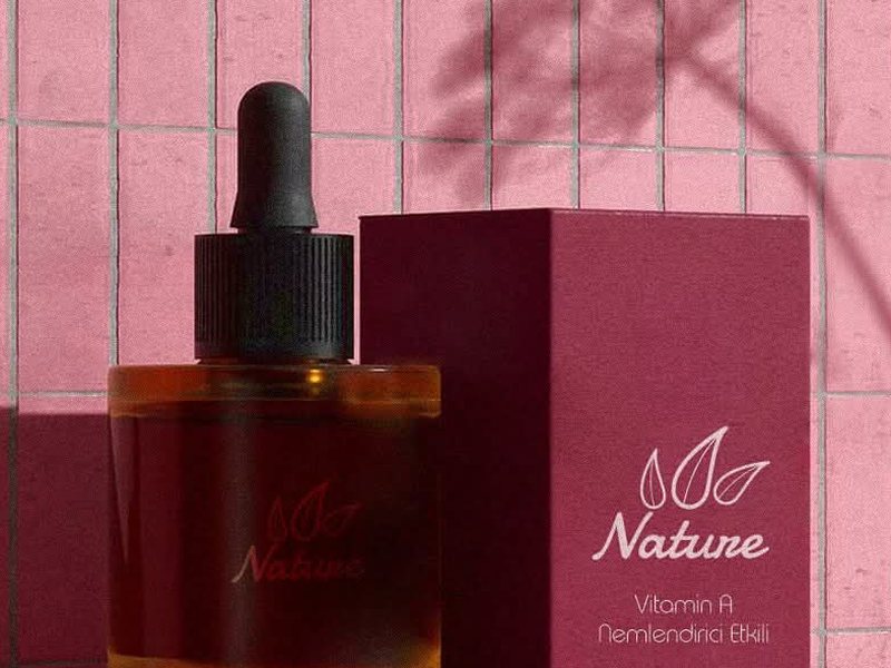 Kozmetik serum için baskılı karton kutu